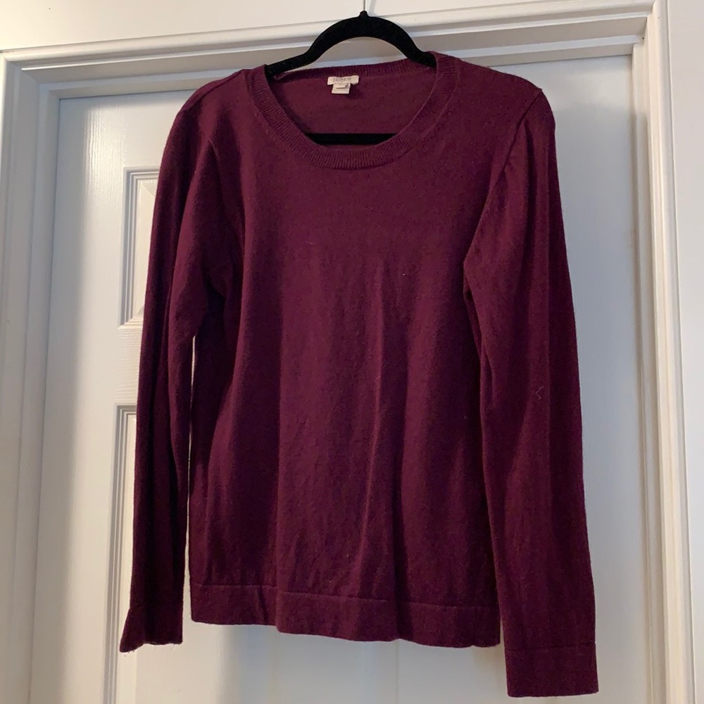 Maroon j crew sweater